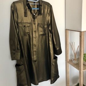 BCBG Max Azria metallic dress